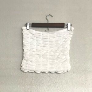 Anthropologie White Textured Top